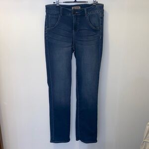 Democracy Straight Leg Jeans in Dark Blue Wash